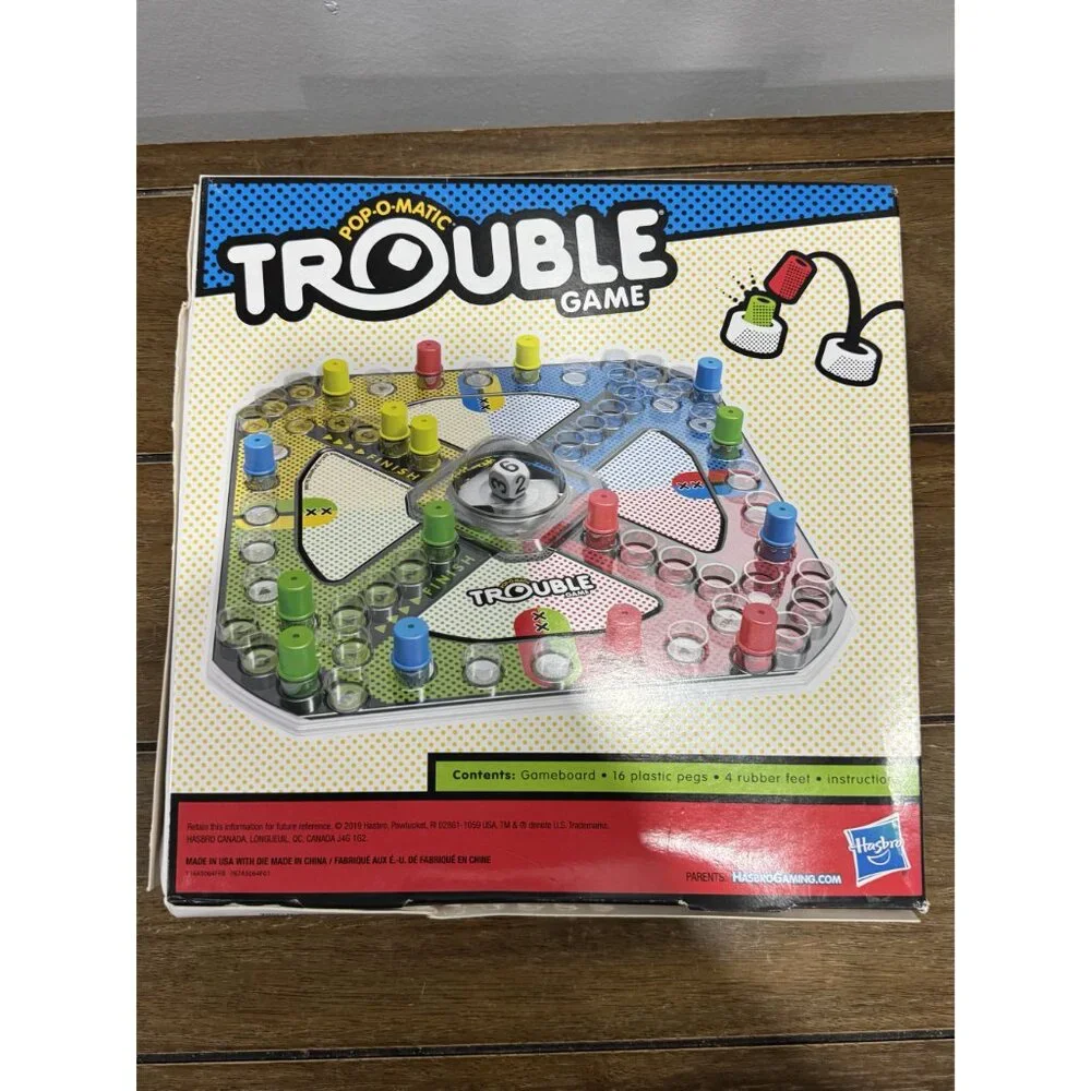 TROUBLE Game & TRIVIAL PURSUIT Drop Trivia